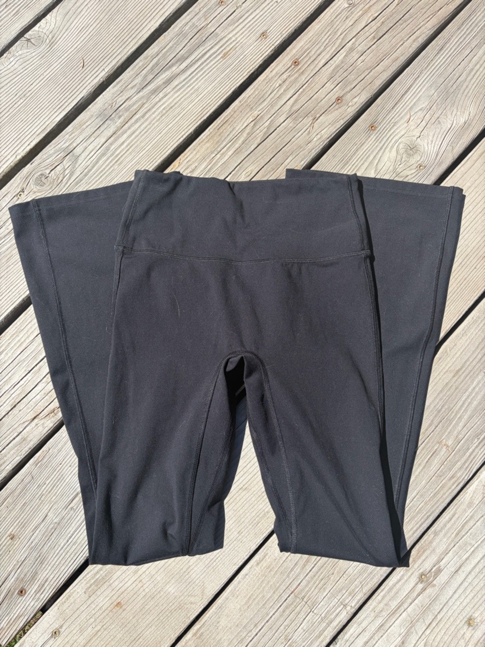 Black High-Waist Yoga Flare Leggings